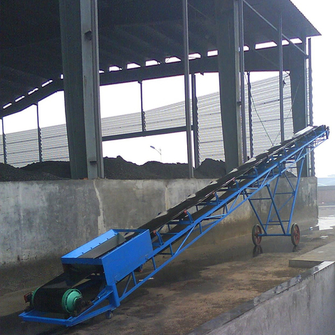 Tali Pinggang Corak Herringbone Biomass Portable Rubber Belt Conveyor