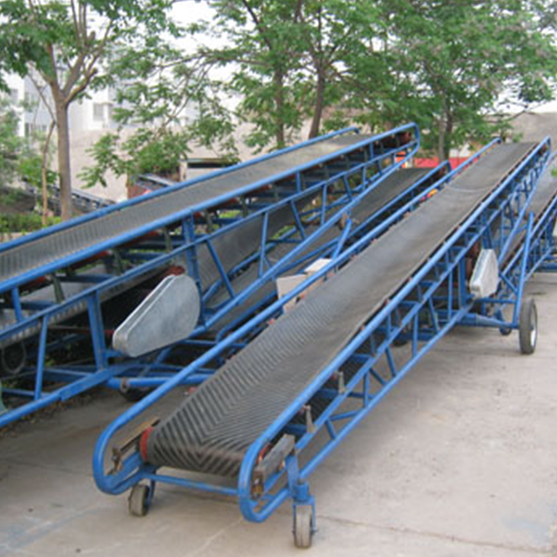 Tali Pinggang Corak Herringbone Biomass Portable Rubber Belt Conveyor